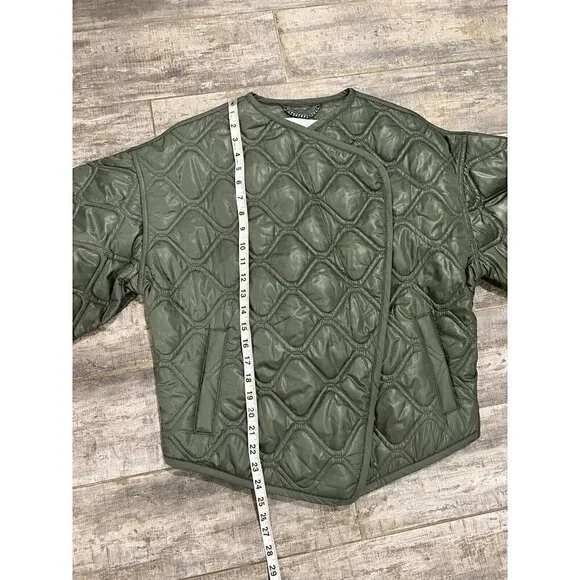 New With Tags $495 A.L.C. Emory Jacket Army Green Medium - Picture 4 of 13